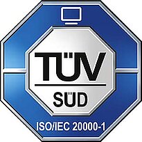 Logo TÜV Süd ISO 20000-1